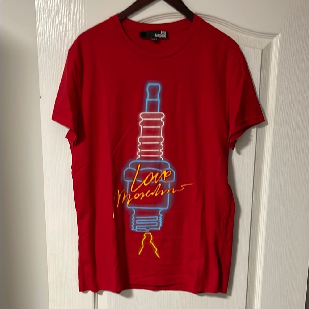 Love Moschino Red Graphic T-Shirt